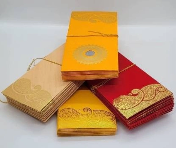 STNEMRAG Multi design Coin Money Cash Gift Cover Shagun Birthday Diwali Lifafa Envelopes (Pack of 10 Multicolor)