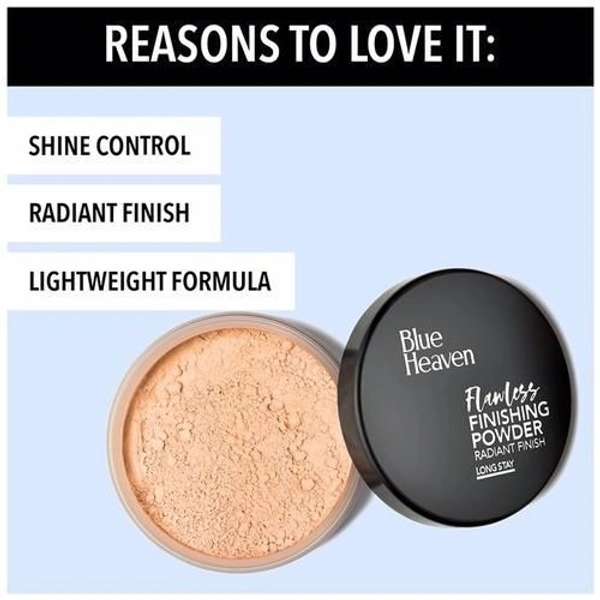 BLUE HEAVEN Flawless Finishing Powder Compact (Tan, 20 g)