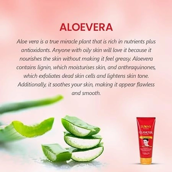 SUNNY Sunny Glamour Cream Enriched With Aloe Vera Tube Of 100 Gm