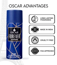 OSCAR Sapphire Deodorant Spray - For Men & Women (150 ml)