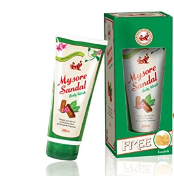 MYSORE SANDAL Body Wash with Loofah (200 ml)