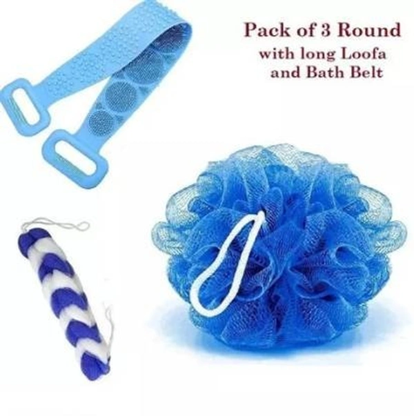Stnemrag Loofah (Pack of 3, Multicolor)