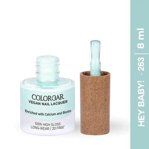 COLORBAR VEGAN NAIL LACQUER (Hey Baby-263)+ remover (2 Items in the set)