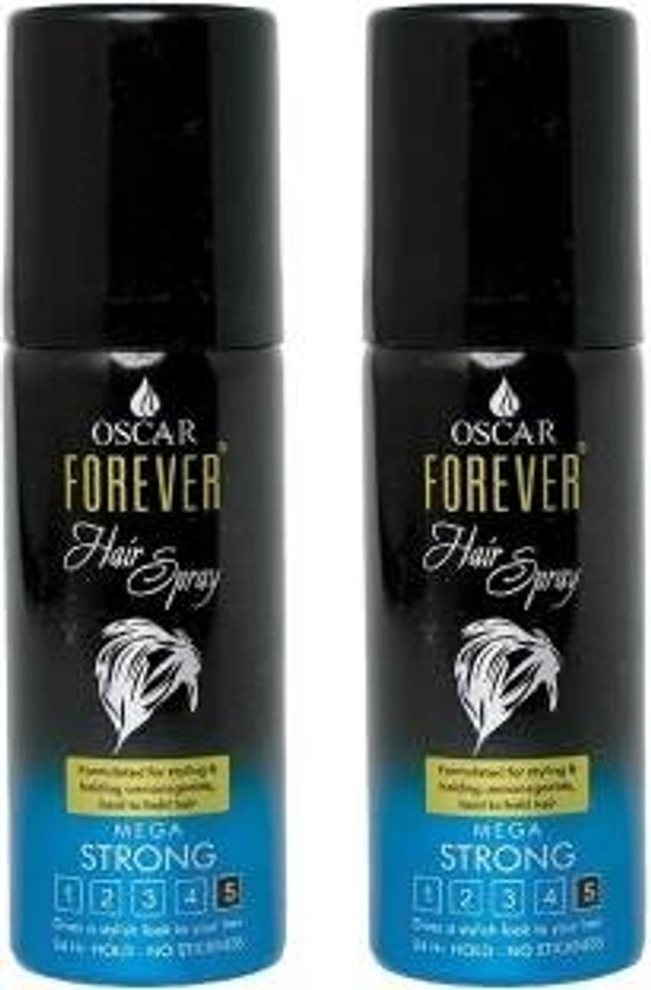 OSCAR Forever Hair Spray - Strong Hold, Styling with Nourishment (40 Ml X2) Hair Spray (40 ml)