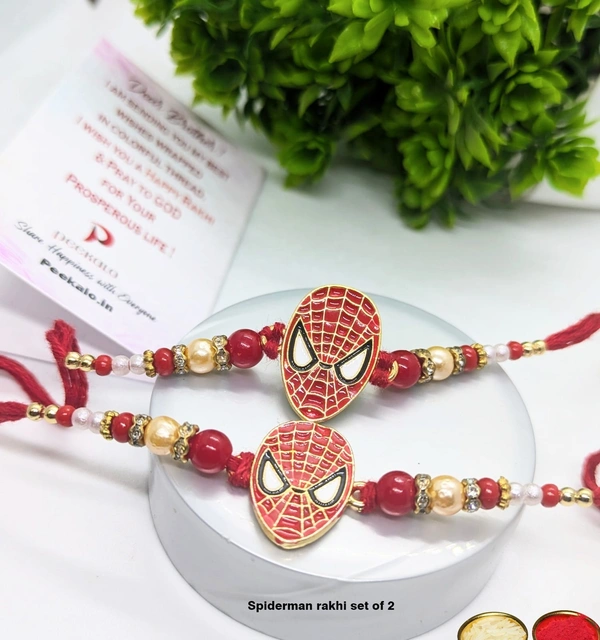 Peekalo Kids Spiderman Rakhi (Set of 2)