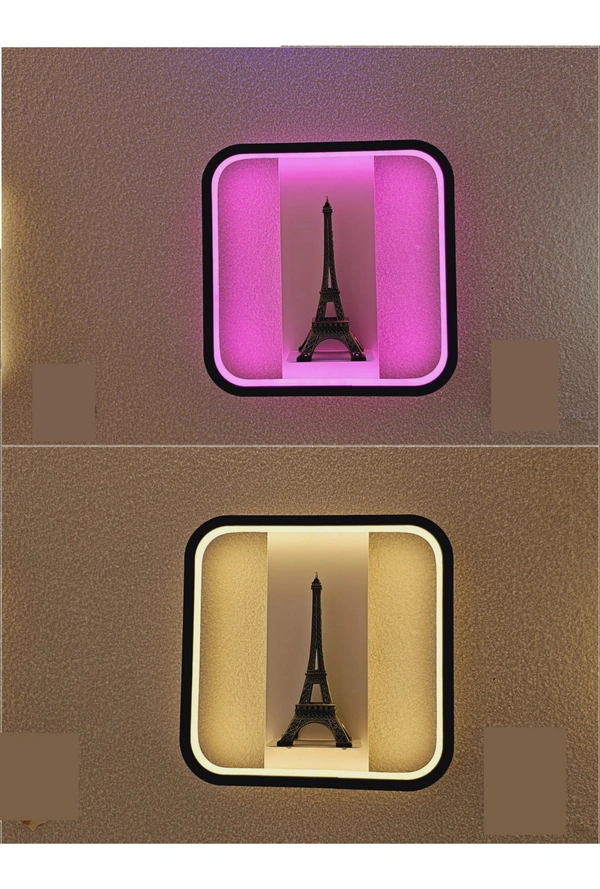 Square Center wall Light for Living Room 1156 - gold, violet