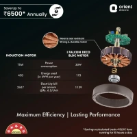 EcoTech Supreme 1200mm Energy Efficient BLDC Ceiling Fan Remote - 1200 mm, Bronze Copper