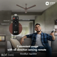 EcoTech Supreme 1200mm Energy Efficient BLDC Ceiling Fan Remote - 1200 mm, Bronze Copper