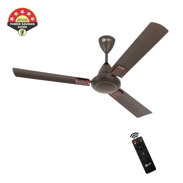 EcoTech Supreme 1200mm Energy Efficient BLDC Ceiling Fan Remote - 1200 mm, Bronze Copper