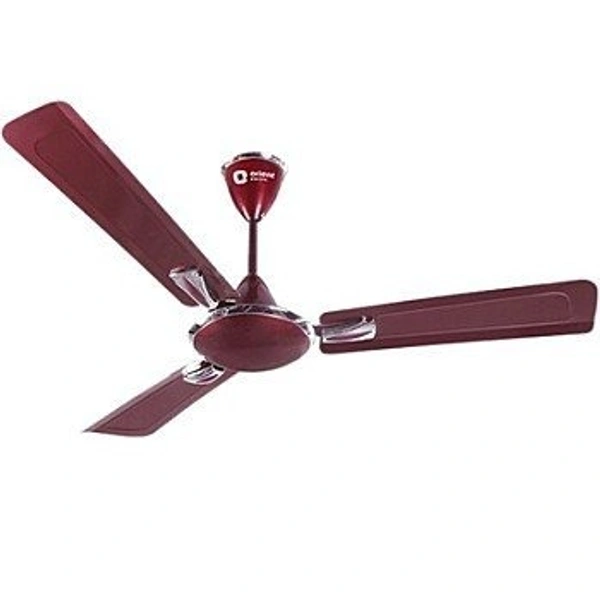 Orient Decorative Gratia Shine HS 1 Star Ceiling Fan - 900mm, Burgundy Silver