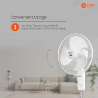 Orient Electric Stand- 37 400 mm Pedestal Fan BY ORIENT - 400mm, signal white