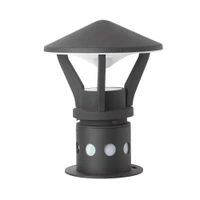 DELAMPS Outdoor Lighting Gate Pillar Post Lights (Black, 50W, GL4753,Plastic)