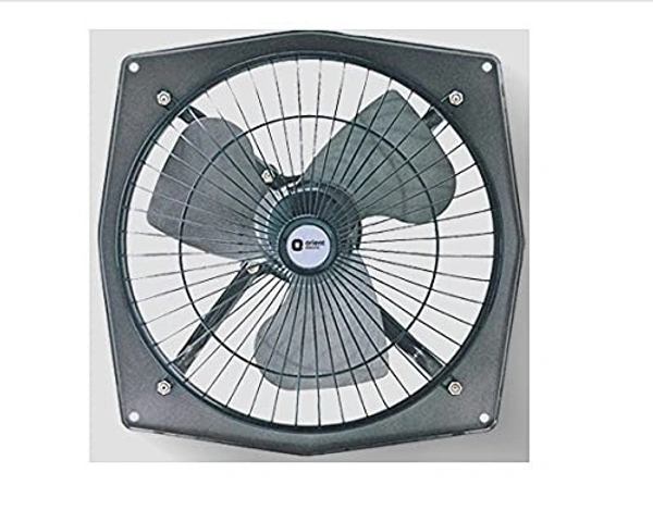 Orient Electric Hill Air 230mm Electric Exhaust Fan for Bathroom and Kitchen | Front-guard and Powder-coated Body | 2-year Warranty (Dark Grey) - 300mm, Dark Grey