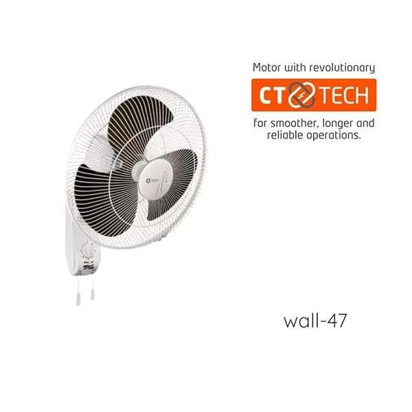 Orient Electric Wall-47 400mm Wall Fan High speed - 400mm, crystal white