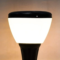 DELAMPS JUGNU Black/Milky Aluminium Casting Waterproof GATE Light for Home,Garden,Boundary Wall,Pillar,Lawn,Terrace,Corridor (B22 Holder) - (Pack of 1)