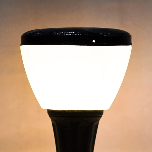 DELAMPS JUGNU Black/Milky Aluminium Casting Waterproof GATE Light for Home,Garden,Boundary Wall,Pillar,Lawn,Terrace,Corridor (B22 Holder) - (Pack of 1)