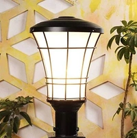 DELAMPS Outdoor Gate Light | Gate Lamps for Main Gate | Outdoor Waterproof Garden Light | Pillar Gate Lights (Bulb Not Included)