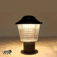 DELAMPS 20 Watt LED Gate Light for Home Gate/Pillar Lights Lamps/Main Gate Outdoor Lights Waterproof Aluminum Body with PVC Glass Post Light (1 Pc, Black)