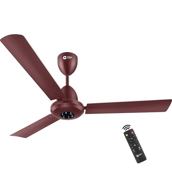 Orient Electric 1200 mm I Falcon with Remote | BLDC energy saving ceiling fan with Remote and LED light | Saves up to 50% on electricity bills | 3-year warranty | Brown - 1200 mm, Brown