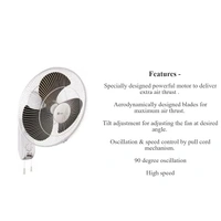 Orient Electric Wall-47 400mm Wall Fan High speed - 400mm, crystal white