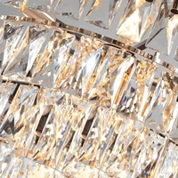 Delamps Modern Squere Black Gold Crystal Chandelier(500mm)…