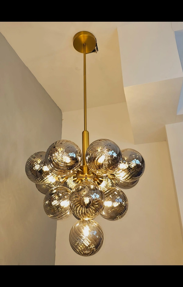 Black Urban Style Balls of Wish Chandelier for Living Room, Office, Showrooms