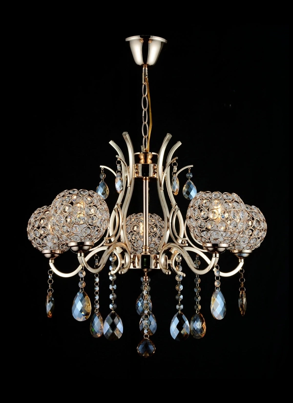 Antique Style Chandelier For Home Decor (Dezine6) - Brass