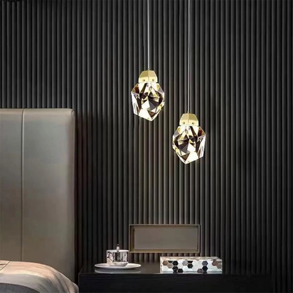 Chandelier Ceiling Lamp Diamond Crystal Pendant Light Dimmable Ceiling Lighting Modern Irregular LED Hanging Lamp Fixtures for Bedroom Dining Living Room Bar Pendant Light Home Decor Lamp