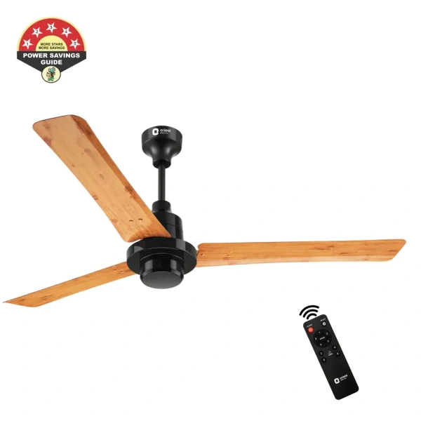 EcoTech Supreme 1200mm Energy Efficient BLDC Ceiling Fan Remote - 1200 mm, Oak Wood
