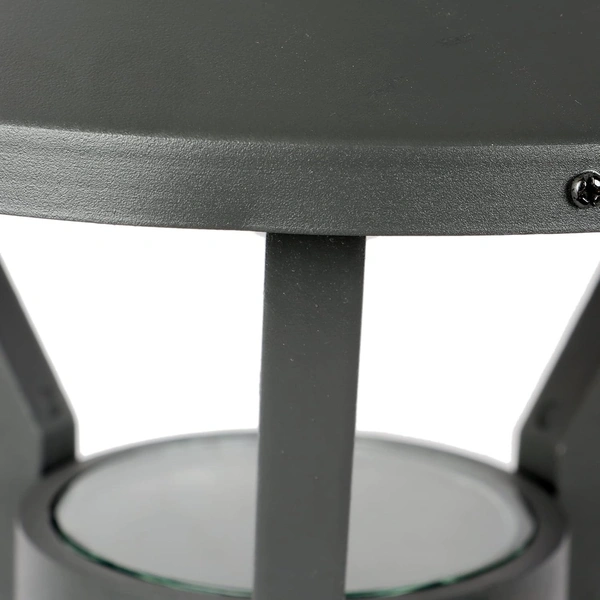 DELAMPS Outdoor Lighting Gate Pillar Post Lights (Black, 50W, GL4753,Plastic)