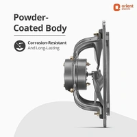 Orient Electric Hill Air 230mm Electric Exhaust Fan for Bathroom and Kitchen | Front-guard and Powder-coated Body | 2-year Warranty (Dark Grey) - 130mm, Black