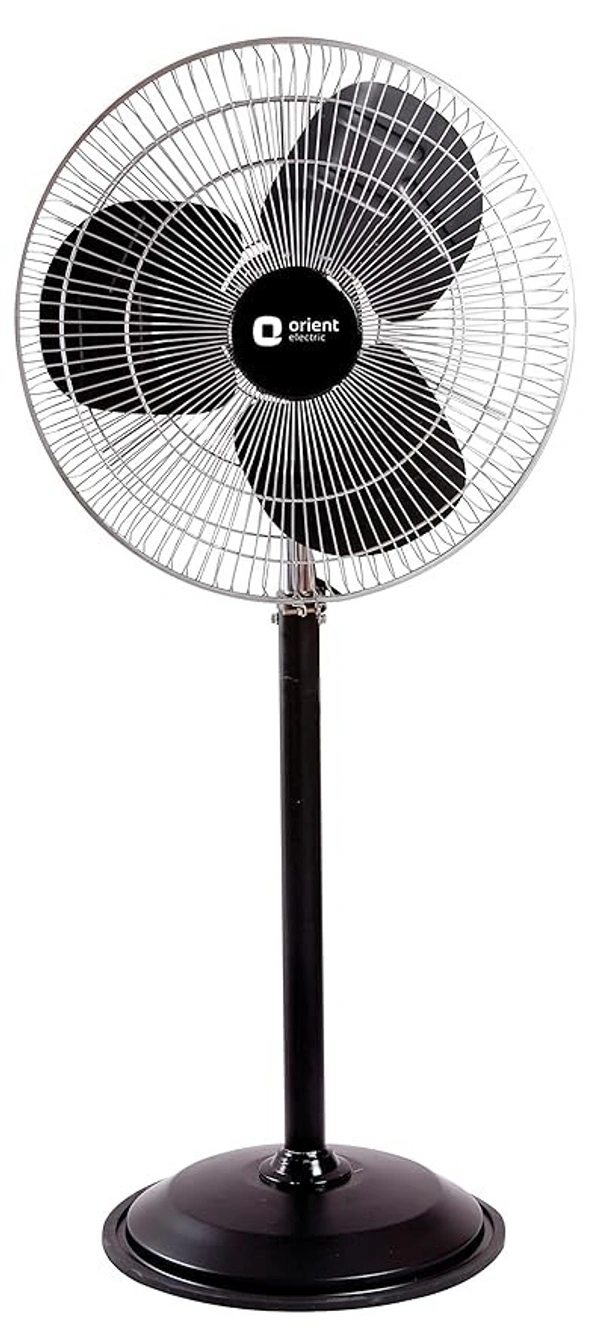 Orient Electric 500 mm Farrata Ft-01 500 mm 3 Blade Pedestal Fan (Black) 500 mm 3 Blade Pedestal Fan (BLACK, Pack of 1) - 500mm, Black