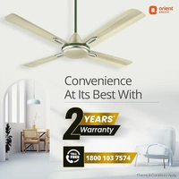 Orient Electric Quadro Ornamental 1200mm | 4 Blade, Premium BEE Star Rated Ceiling Fan - 1200 mm, Oyester Sea Green