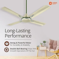 Orient Electric Quadro Ornamental 1200mm | 4 Blade, Premium BEE Star Rated Ceiling Fan - 1200 mm, Oyester Sea Green