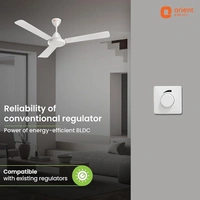 Orient Electric’s 1200 mm Hector 500 | BLDC fan with regulator compatibility | Saves up to 50% on electricity bills | 3-year warranty | Pearl White, pack 1 - 1200 mm, Pearl White