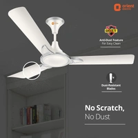 Orient Electric Kiara Shine 1200mm High Speed Ceiling Fan - 1200 mm, Pearl metallic White