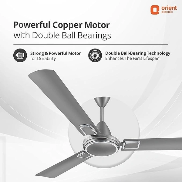 Orient Electric 1200 mm Falcon Deco Ceiling Fan - 1200 mm, Day Tone Grey