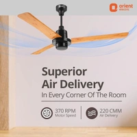 EcoTech Supreme 1200mm Energy Efficient BLDC Ceiling Fan Remote - 1200 mm, Oak Wood