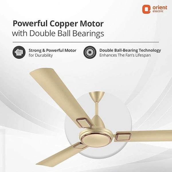 Orient Electric 1200 mm Falcon Deco Ceiling Fan - 1200 mm, Royal Manioca