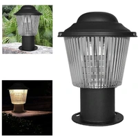 DELAMPS 20 Watt LED Gate Light for Home Gate/Pillar Lights Lamps/Main Gate Outdoor Lights Waterproof Aluminum Body with PVC Glass Post Light (1 Pc, Black)