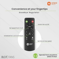 Orient Electric 1200 mm I Falcon with Remote | BLDC energy saving ceiling fan with Remote and LED light | Saves up to 50% on electricity bills | 3-year warranty by Orient | White - 1200 mm, white