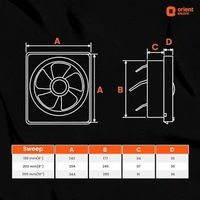 Orient Electric Ventilator Dx 200mm Fan (White) (White) - 200mm, White