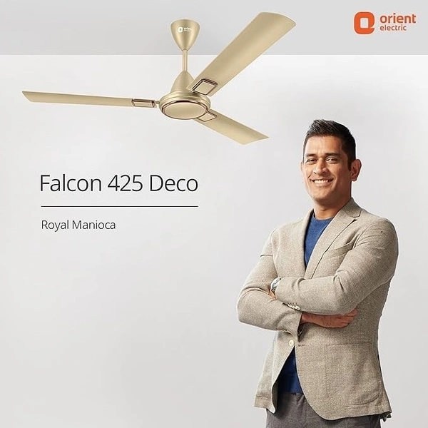 Orient Electric 1200 mm Falcon Deco Ceiling Fan - 1200 mm, Royal Manioca