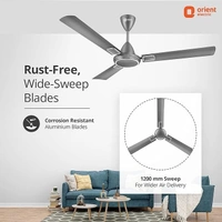 Orient Electric 1200 mm Falcon Deco Ceiling Fan - 1200 mm, Day Tone Grey