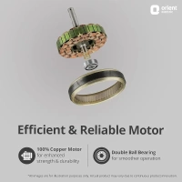 Orient Electric New Air Plus Ceiling Fan - 1200 mm, Brown