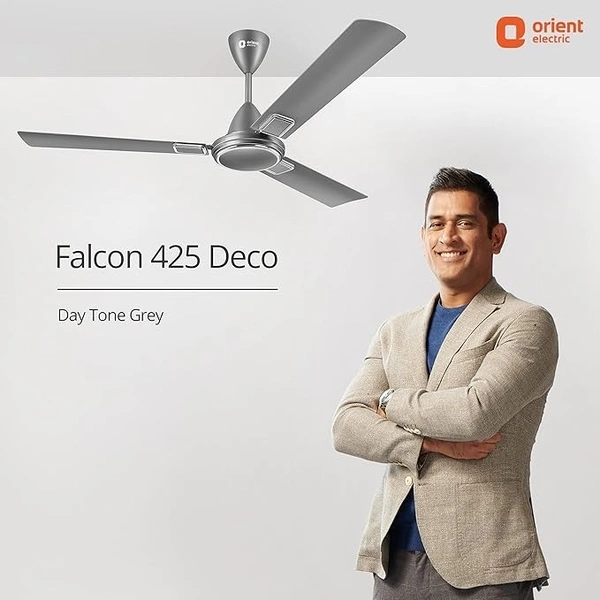 Orient Electric 1200 mm Falcon Deco Ceiling Fan - 1200 mm, Day Tone Grey