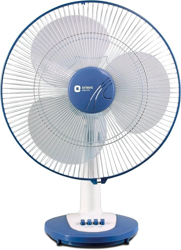 Orient Electric Desk-25 400mm Table Fan - 400mm, Azure blue-white