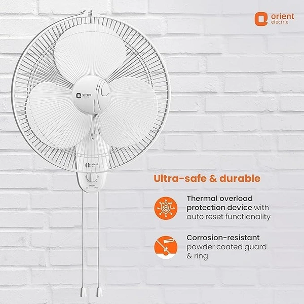 ORIENT Electric Wall Fan 44/400mm - 400mm, White