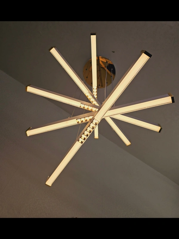 114 Watt Inev LED Smart Voice Assist Chandelier,App Control,Voice Assist (Google, Alexa), 3 Color Mode (Warm White + Natural White + Cold White) Lighting