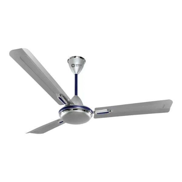 Orient Decorative Quasar Ornamental 600 mm Ceiling Fan - 1050 mm, Silver Blue